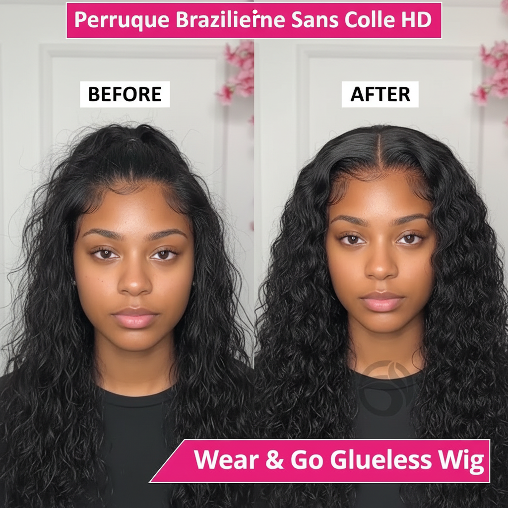 Glueless Wigs Human Hair Ready To Wear Pre Cut 4x4 5x5 Hd Lace Closure Deep Wave Curly Human Hair Wigs Brazilian Water Wave Wig