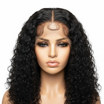 Glueless Wigs Human Hair Ready To Wear Pre Cut 4x4 5x5 Hd Lace Closure Deep Wave Curly Human Hair Wigs Brazilian Water Wave Wig